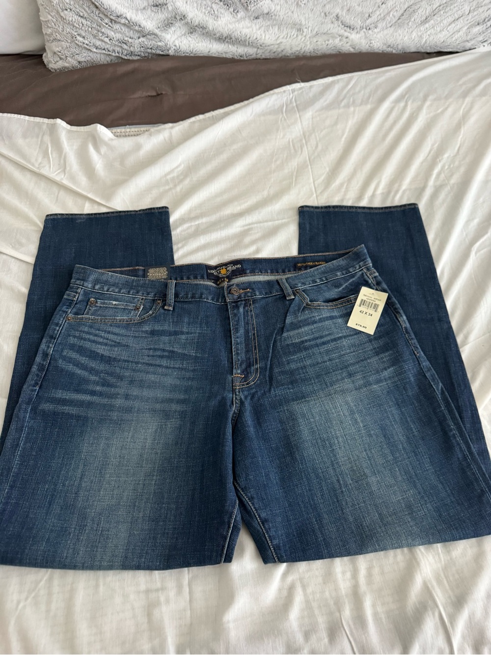 Lucky Brand Men's Straight Leg Jeans - Dark Blue Wash